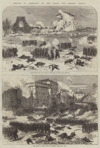 Defeat of Garibaldi by the Papal and French Troops